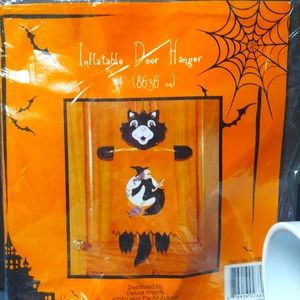 New Inflatable Halloween door hanger decoration.one only scary cat